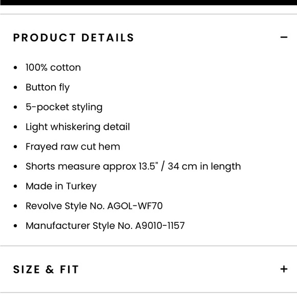 Agolde Long Parker Short in Chromatic NWOT - Picture 2 of 9